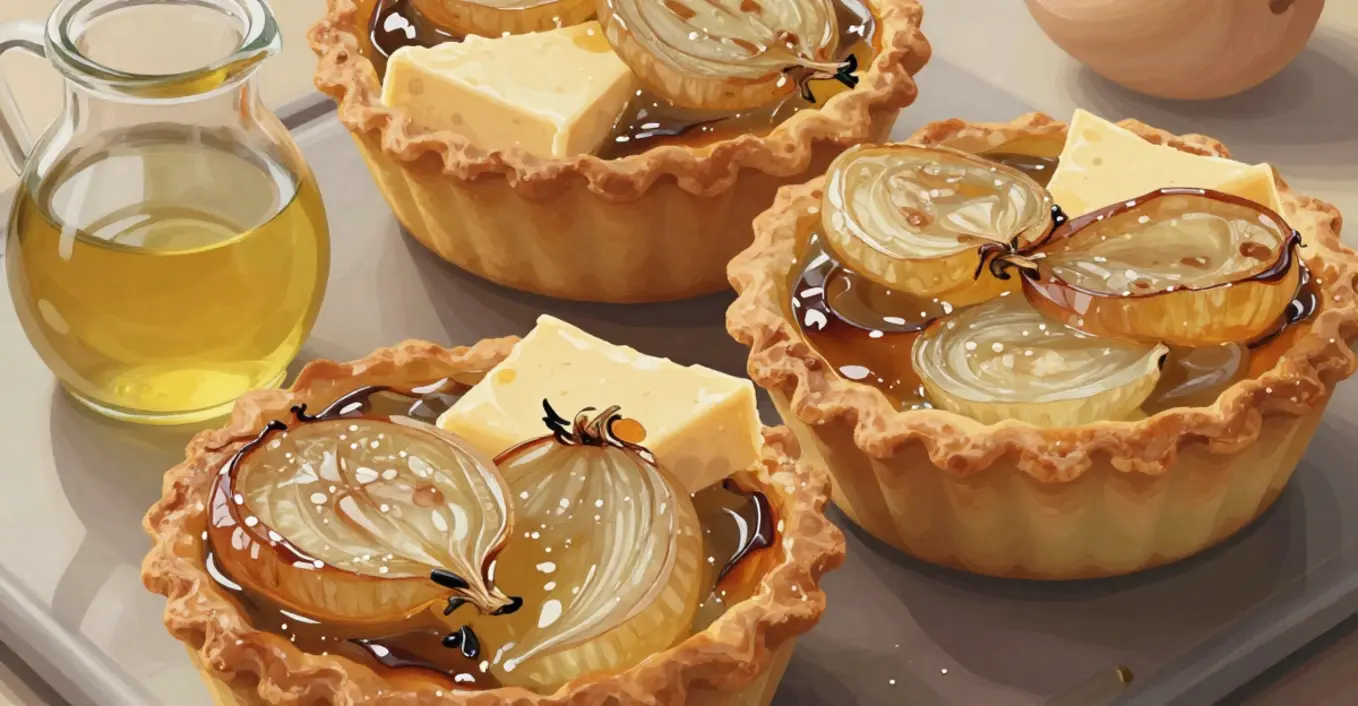 tartelette chèvre oignons