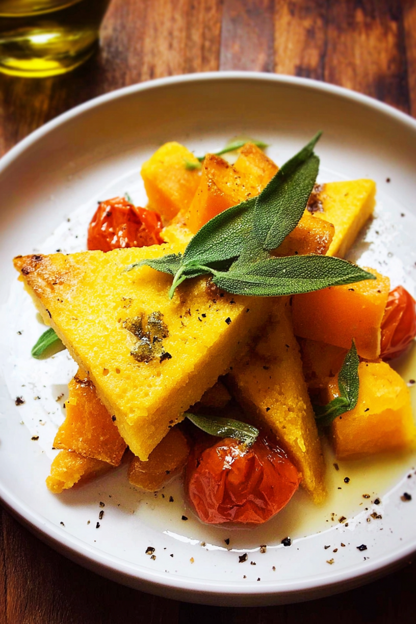 triangles polenta sauge patate douce