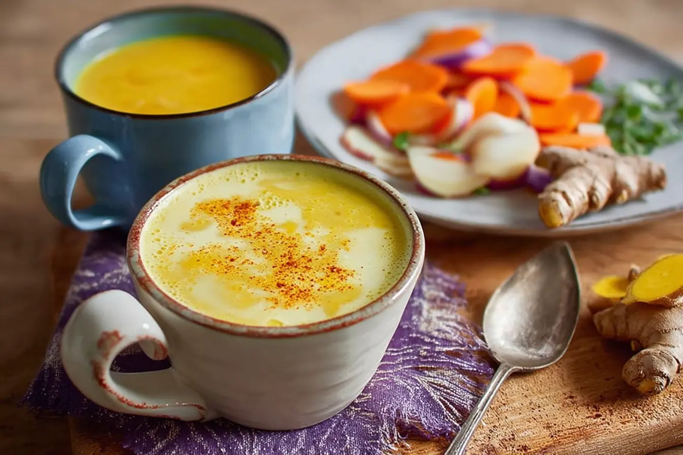 velouté courge curcuma légumes vapeur
