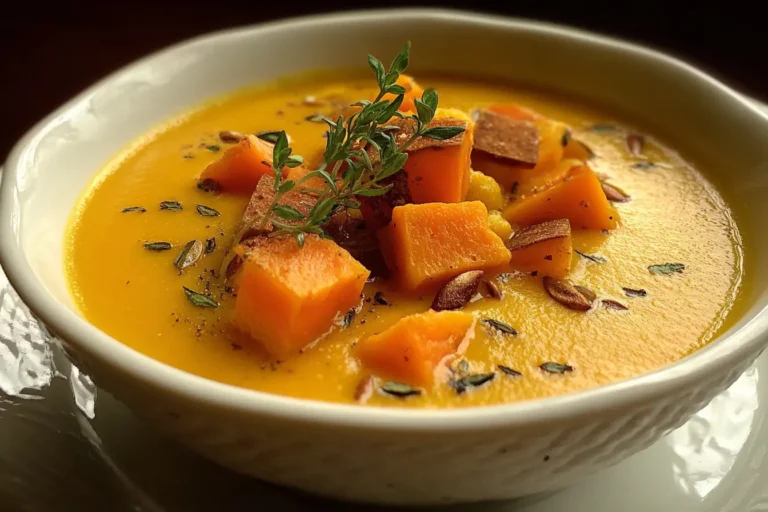 Velouté de butternut et patate douce