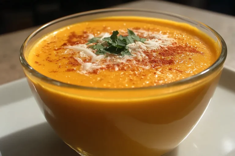 Velouté de carotte au lait de coco
