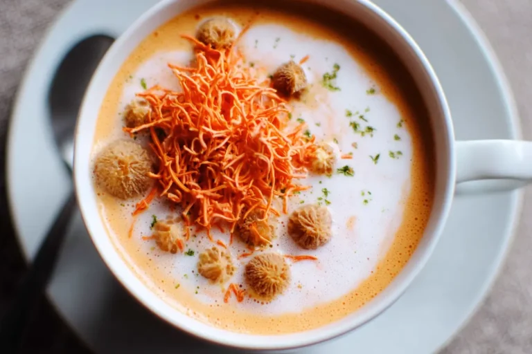 velouté lentilles corail lait coco