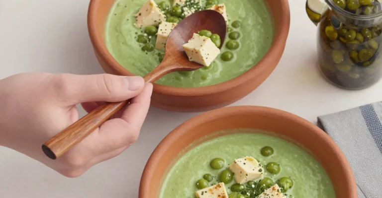 velouté petits pois feta
