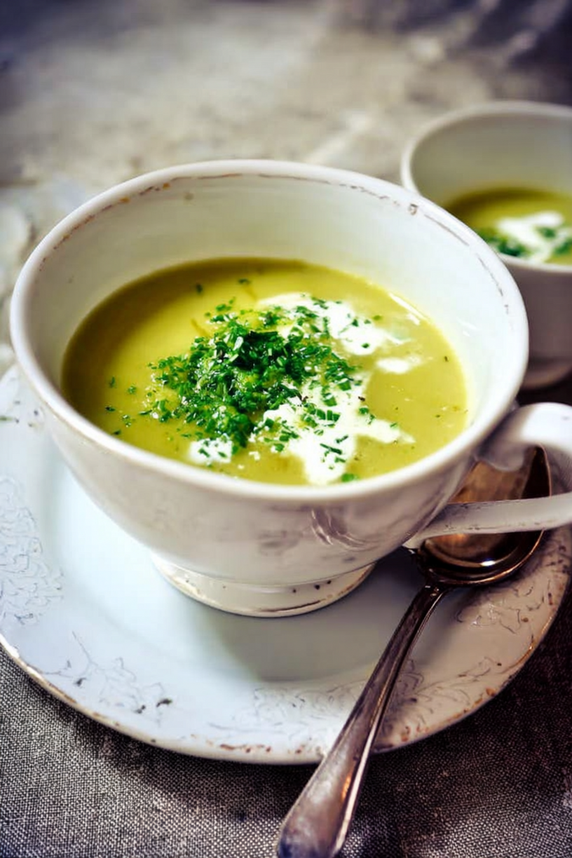 velouté pois cassés crème citron