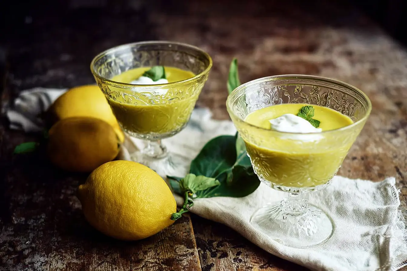 velouté pois cassés crème citron