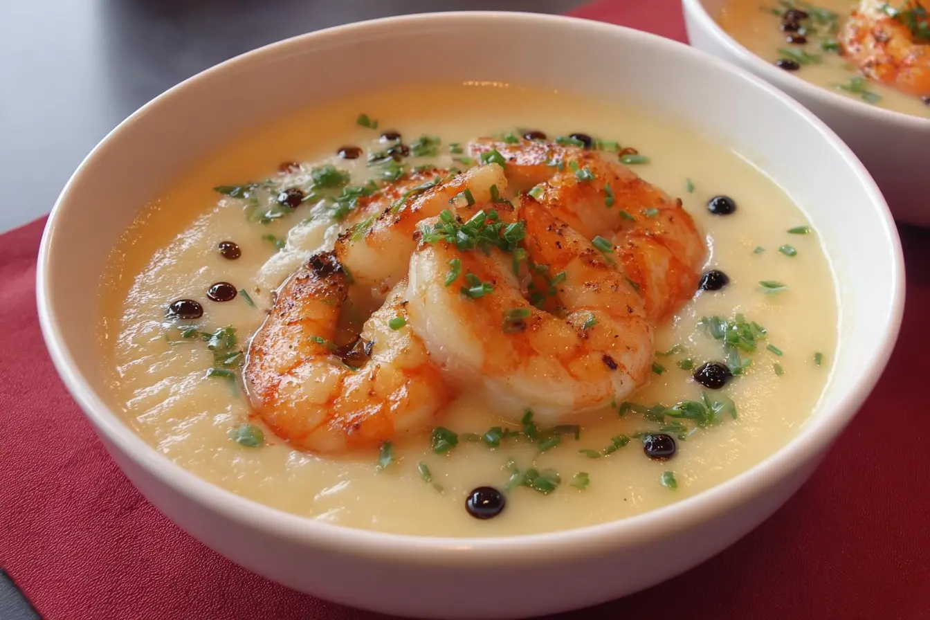 velouté potiron crevette
